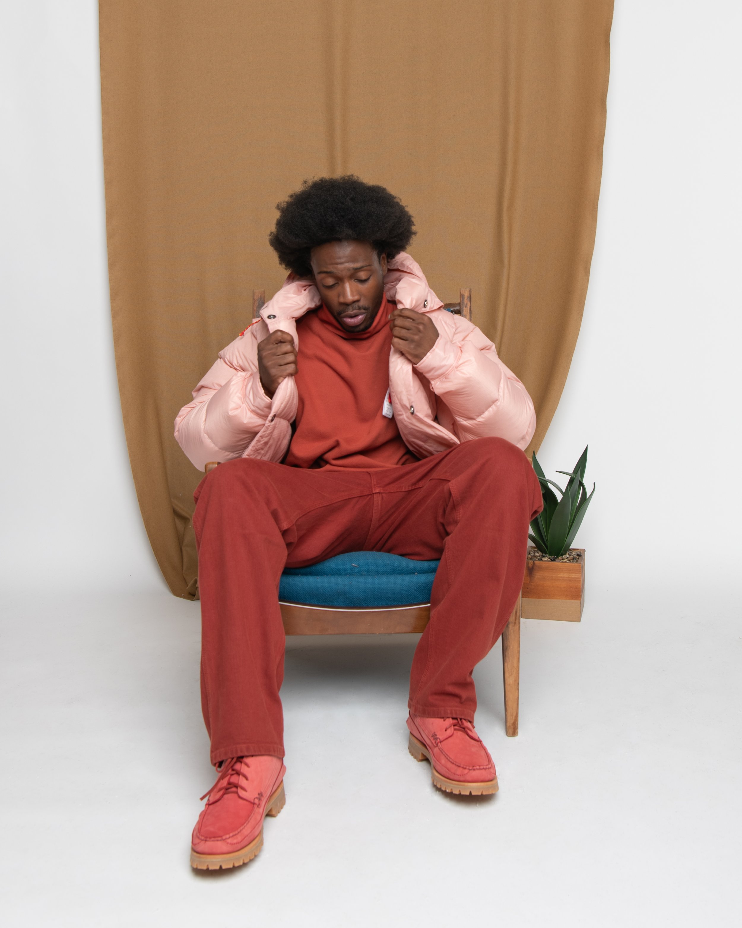 Drop Crotch Painter Pants - Cone Burnt Orange Denim — MONITALY Drop Crotch Painter Pants - Cone Burnt Orange Denim — MONITALY